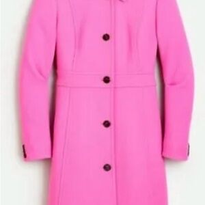 J. Crew Lady Day Light Pink Coat in Italian Double Cloth